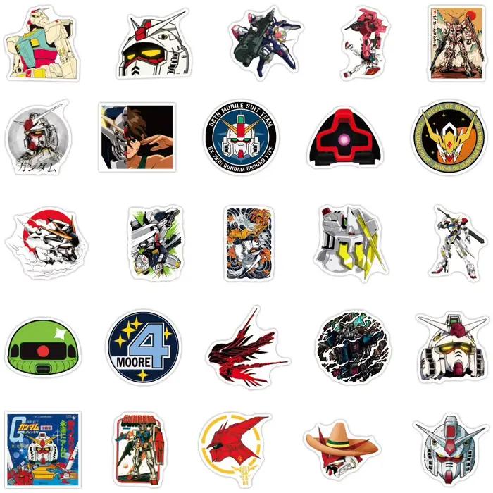 10/30/50CPS GUNDAM Anime dessin animé autocollants pour enfants bricolage jouet Graffiti papeterie c