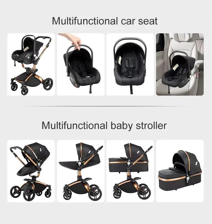 Poussette bébé voiture pour landau pour nouveau-né bébé accessoires bébé Buggy infantile 3 en 1 pous