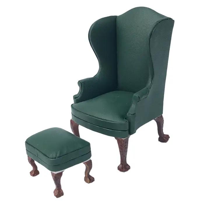 Accessoire de chaise de canapé de fauteuil de maison de poupée réaliste moderne à l'échelle 1/12