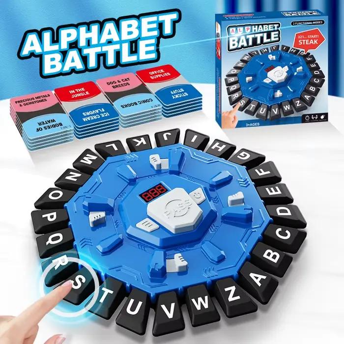 Jeu de mots jeu de société familial avec minuterie à affichage numérique amusant jeu de 24 lettres à