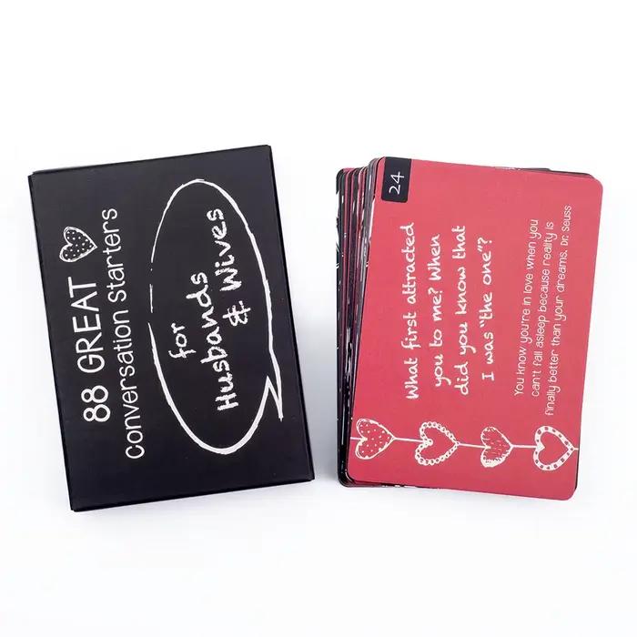 Cartes de conversation pour couples : jeu de société pour la communication et le plaisir dans la cha