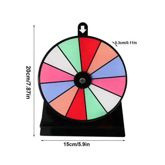 Jeu de roulette multifonctionnel DIY avec support, roue effaçable à 12 fentes, plateau de jeu de la