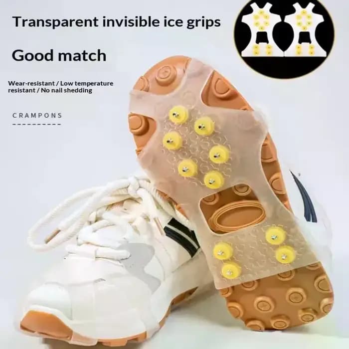 10 goujons neige glace griffe anti-dérapant neige glace Thermo plastique élastomère chaussures d'esc