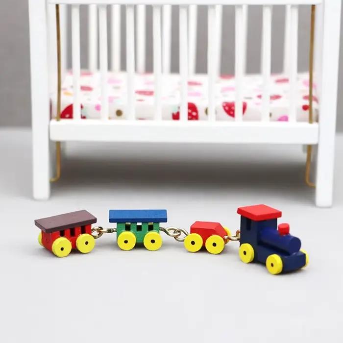 Train l'inventaire de maison de course en bois, ornement de maison, modèle de beurre, accessoires de