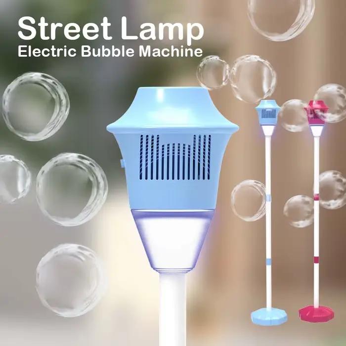 Machine à bulles de lampadaire entièrement automatique, avec lumière d'anniversaire, fête de mariage