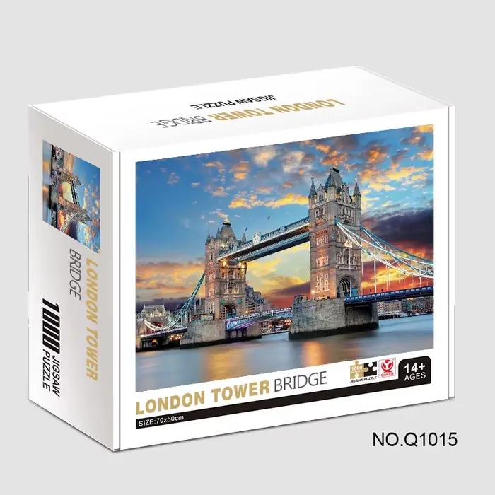 1000 pièces paysage célèbre Puzzle pour enfants adultes tour de Londres pont grand jeu de Puzzle jou