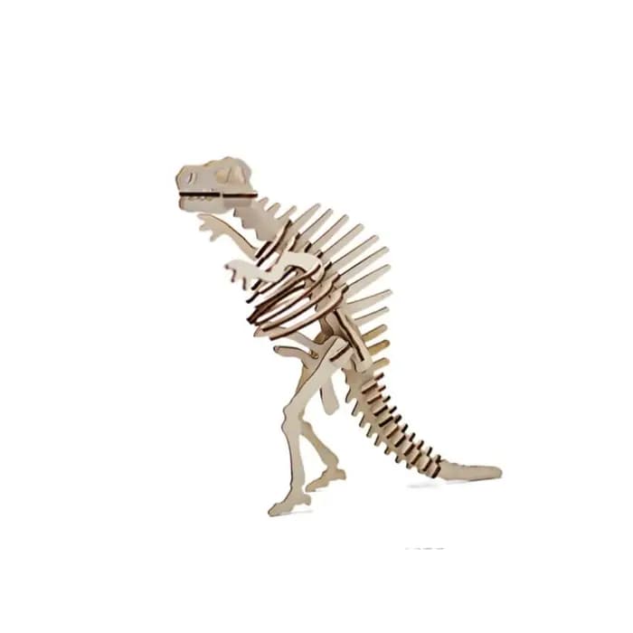 Puzzle 3D en bois de dinosaures Deinonychus, Triceratops, Spinosaurus, modèle de dinosaure DIY, puzz