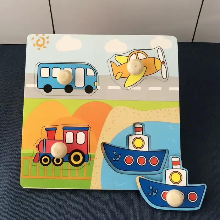 Jouets en bois Montessori pour bébés de 1, 2 ou 3 ans, cadeau pour garçon et fille, jeux de développ