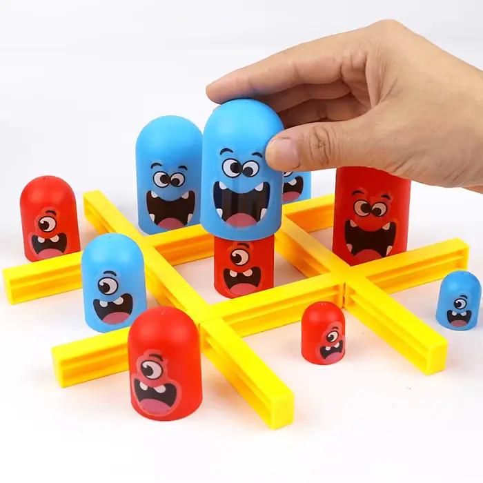 Jeux de société de Table amusants Tic Tac Toe, intellectuel, grand manger, petits échecs interactifs