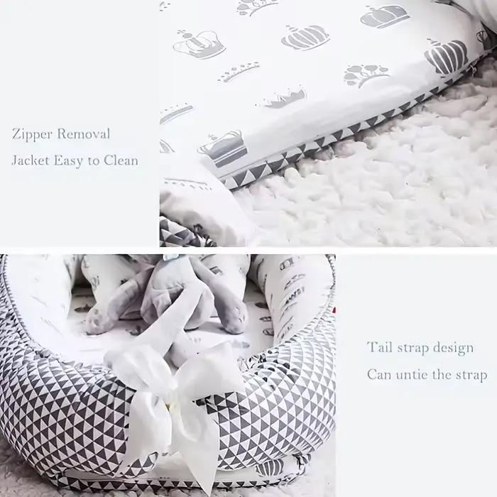 Nid de lit pour bébé, couffin pour nouveau-né, avec clôture, pare-chocs, berceau pour bébé, pour un