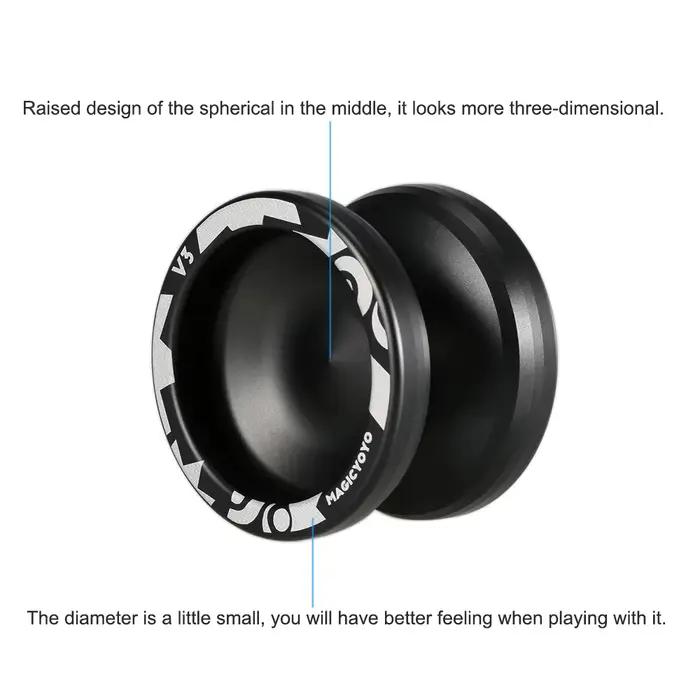 Magic Yoyo-Yo-yo professionnel en alliage d'aluminium pour enfants, Yo-yo V3, YOéquilibre, ne répond