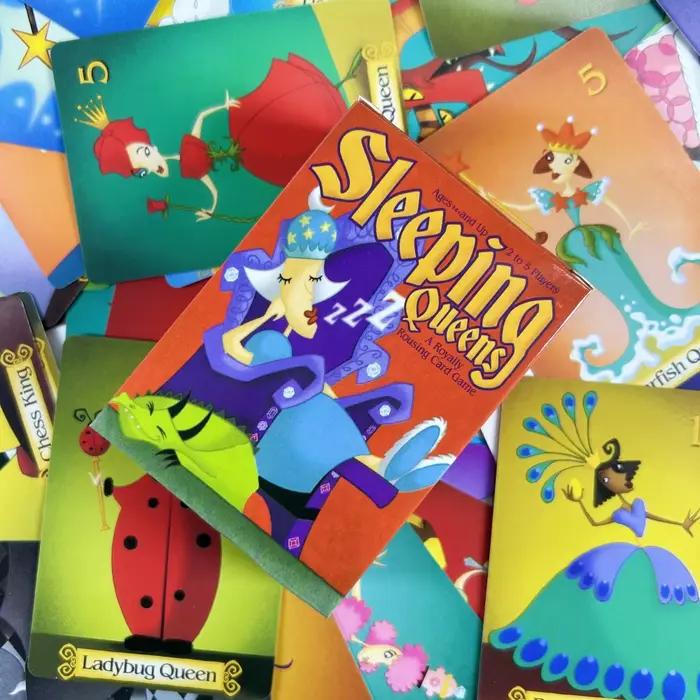 1 PC anglais dormir reines cartes jeu de société 2-5 personnes cadeau de famille réveil reine jeu de