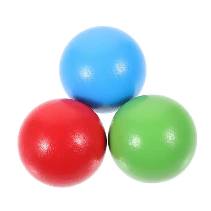 Lot de 3 balles de croquet en bois pour le développement des compétences, la coordination œil-main,