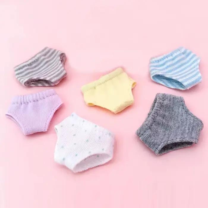 2 pièces Ob11 sous-vêtements de poupée Leggings culottes vêtements de poupée sous-vêtements culottes