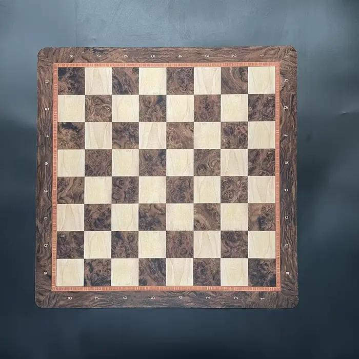 Grand échiquier de jeu de championnat de 52cm/20,5 pouces, échiquier en caoutchouc souple pliable et