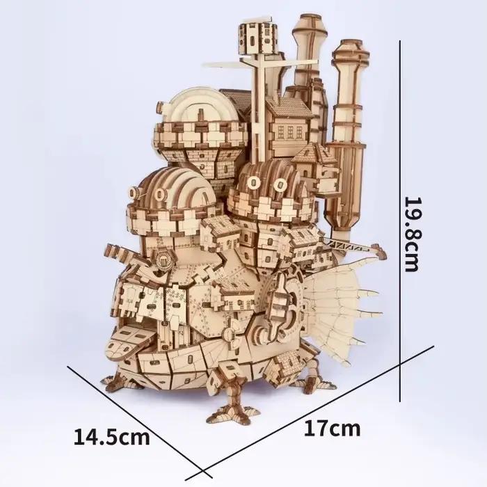 Modèle de château Mobile 3D en bois, Figurine Miniature assemblée à monter soi-même, décor confortab