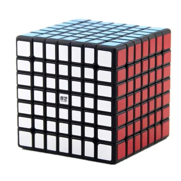 QIYI Cube magique de vitesse 3x3x3 4x4x4 5x5x5 Puzzle autocollants noirs Cube magique éducation appr