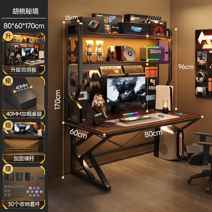Table de sports électroniques Hole Board, bureau d'ordinateur de bureau, étude de chambre à coucher,