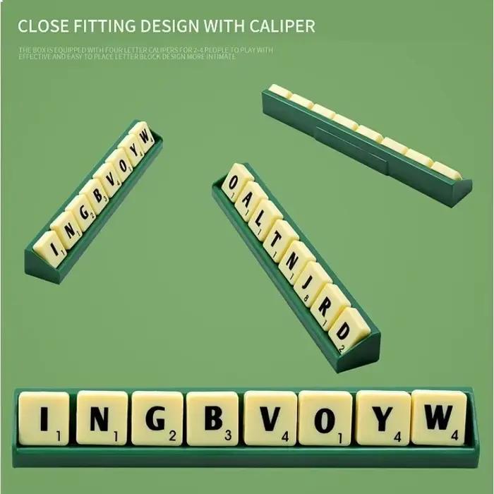 Jeu de puzzle d'orthographe en anglais pour 2 à 4 joueurs