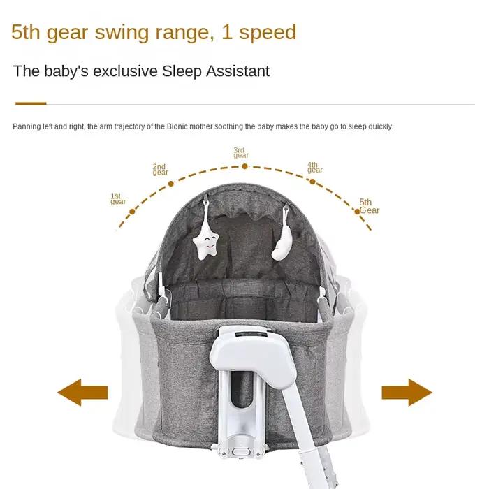 Berceau bébé Portable balançoire électrique enfant lits multifonctionnel pliant nouveau-né