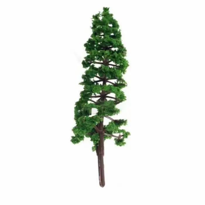 Kits de jouets, modèles d'arbres, échelle HO, aménagement paysager fait à la main, Mini accessoires de chemin de fer miniatures en plastique de pin 1: 100-1: 150