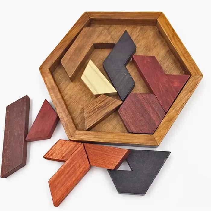 Jeu de Puzzle en bois, Puzzle Hexagonal