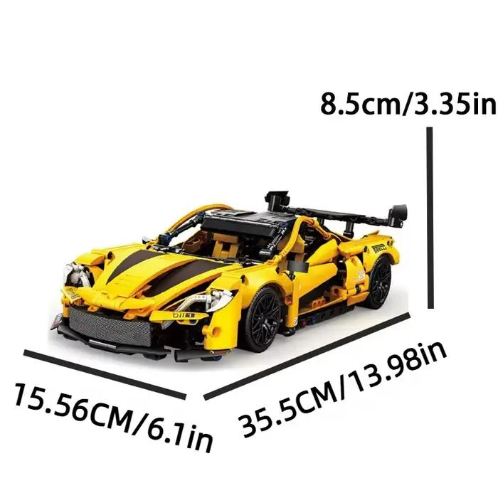 Ensemble de blocs de construction de voiture de sport 1:14