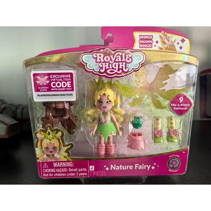 Figurine de mode royale High Fire Fairy avec code d'item virtuel, jouet de collection officiel sous licence pour les fans