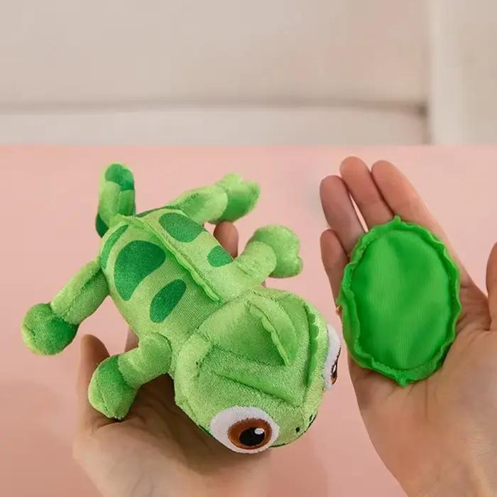 17cm Pascal Raiponce caméléon couché épaule peluche jouet