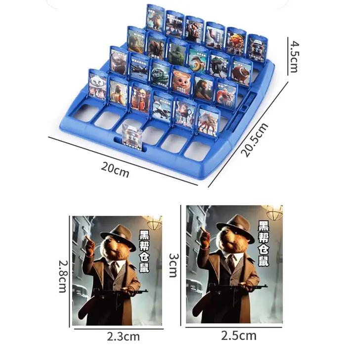 Jeu de cartes interactif Tralarero Tralala pour deux joueurs occasion cadeau anniversaire jeu de société déduction stratégie amical convivial portable grisclair