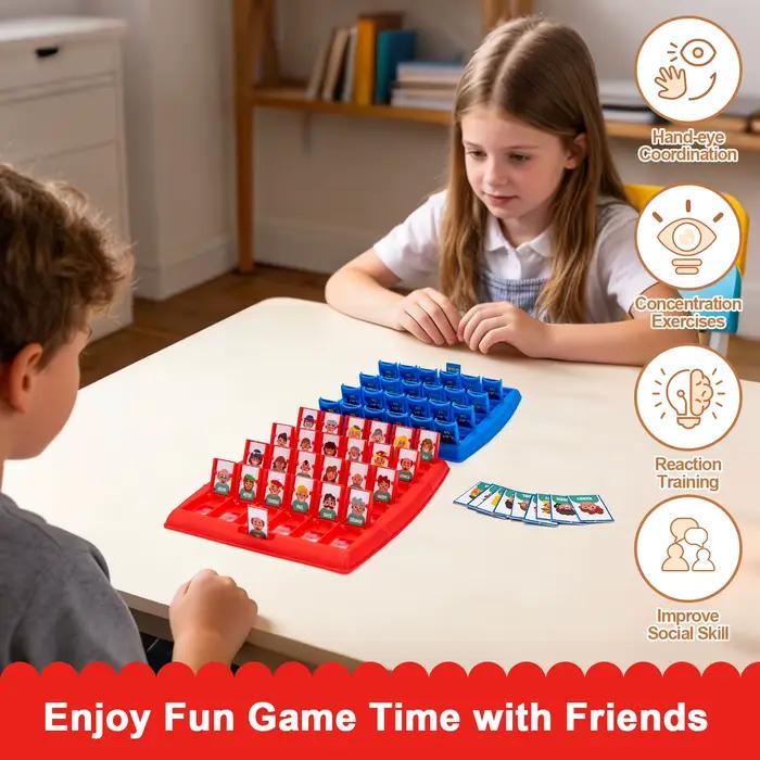 Jeu de société « Devinez qui je suis » Jouets d'interaction parent-enfant Jeu de logique Jeu de cartes de puzzle pour