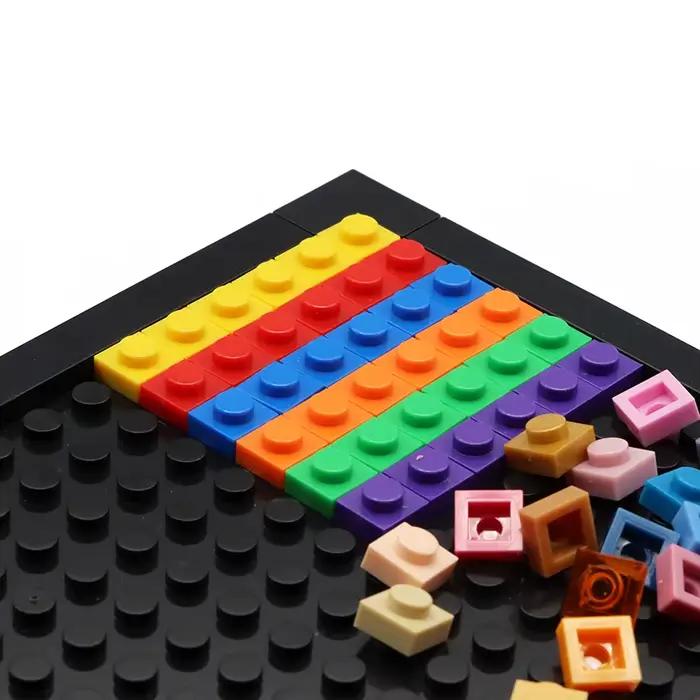 100/300/550 pièces de briques de construction fines 1x1 compatibles avec 3024 pour peinture pixel DIY