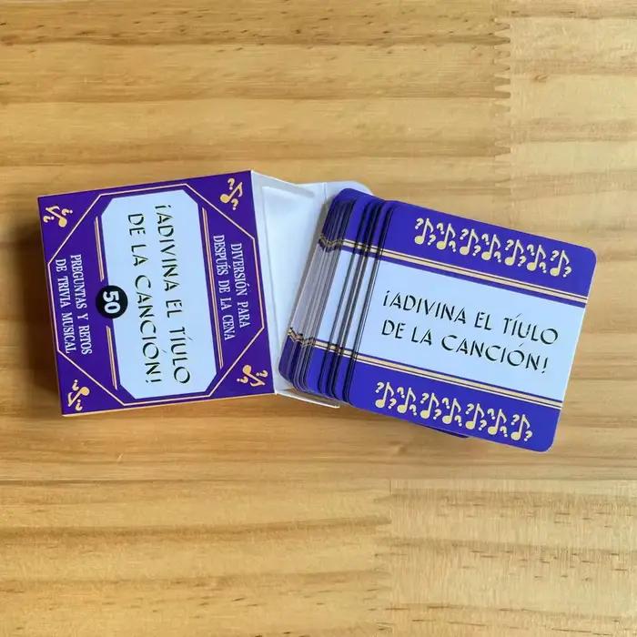 Mini jeu de cartes 'I Adivina Esta Palabra' - Jeu de société espagnol populaire avec 50