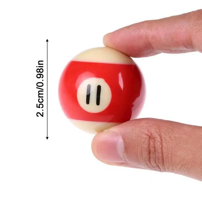 1 ensemble 16 pièces 25mm billard américain pour enfants maison jeu de table ensembles Mini balles