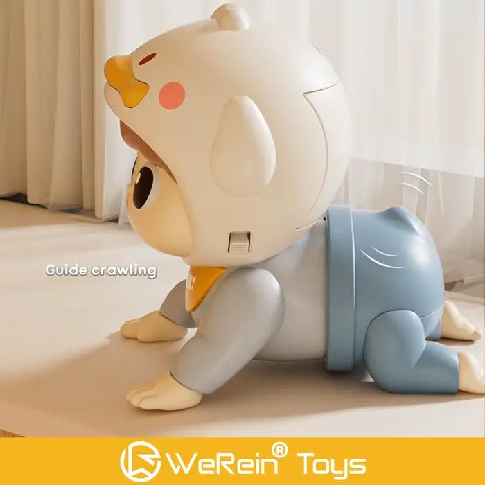 Jouet musical éducatif pour nourrissons et tout-petits - Poupée rampante pour un temps de jeu