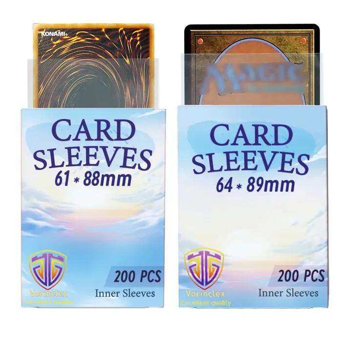 200 pièces manchons de cartes intérieurs ajustement parfait