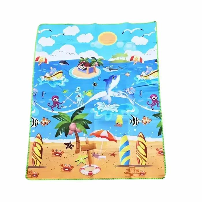 Tapis de jeu pliable pour bébé rampant
