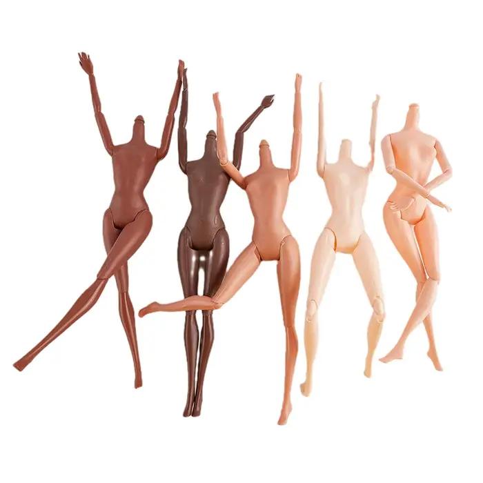 1PC 11 articulations mobiles 26/27cm poupée africaine corps nu marron peau noire