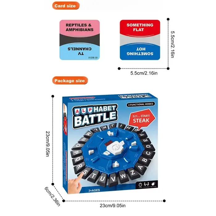 Jeu de société familial Word Play avec minuterie à affichage numérique