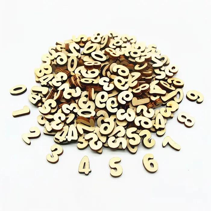 Décoration murale en bois 208 pièces lettres et chiffres BSTAYLYEXI pour maison et jardin lettres et chiffres en bois artisanat d'art décoration intérieure lettres et chiffres en bois pour personnaliser lettres et chiffres en bois pour décoration de maison