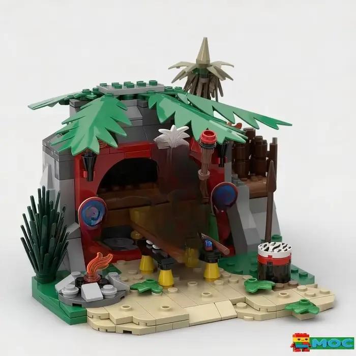 NOUVEAU 1042 PIÈCES MOC Trône du Roi des Îles Remake Scène Pirate Blocs de Construction DIY Jouet Éducatif d'Assemblage Cadeaux d'Anniversaire