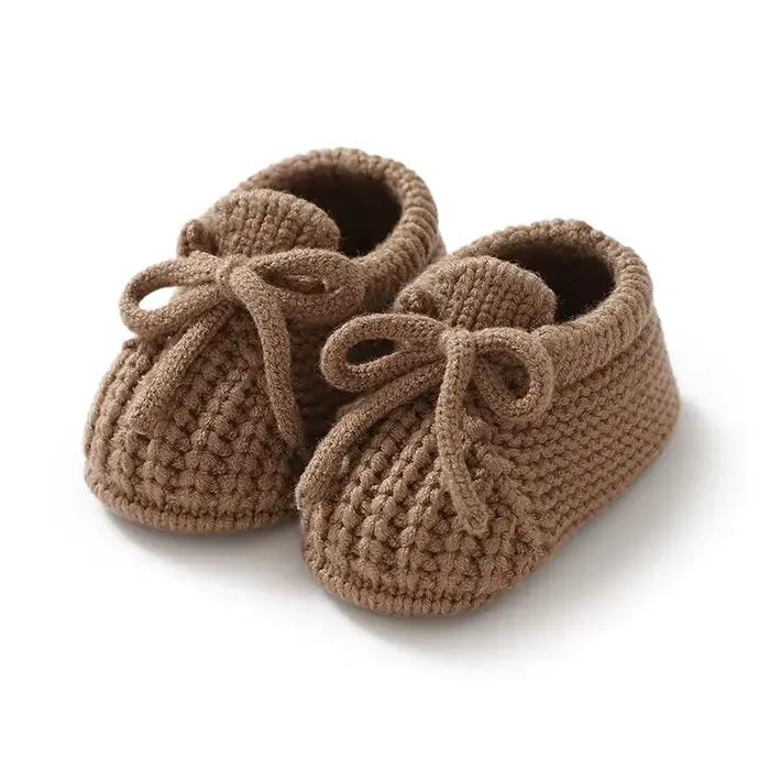 Chaussures de bébé tricotées pour nouveau-né de 0 à 18 mois