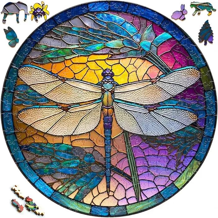 Puzzle circulaire unique en bois pour adultes et enfants