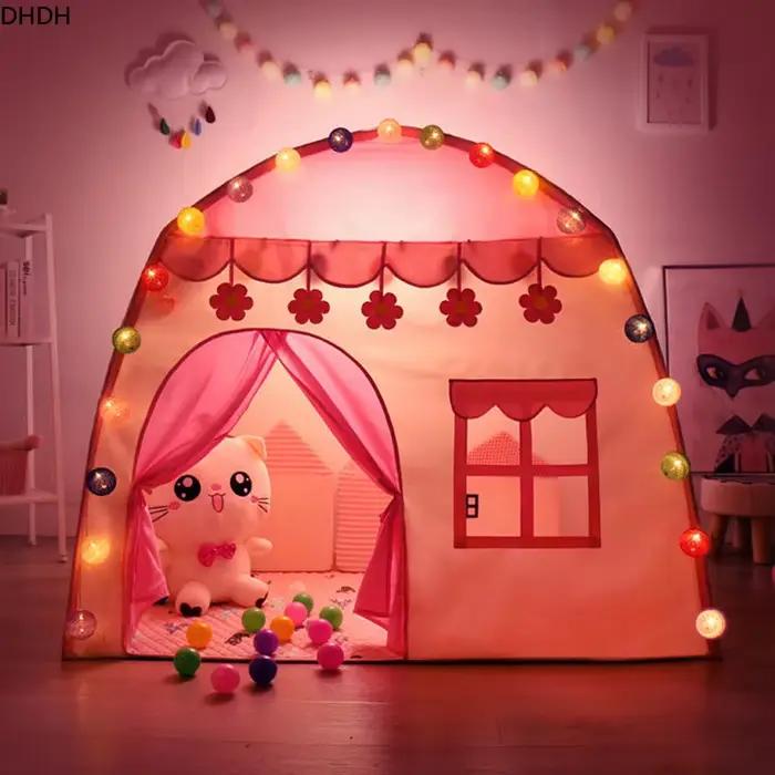 Tente pour enfants jeux d'intérieur et d'extérieur jardin Tipi château de princesse pliant Cubby jouets tentes Enfant