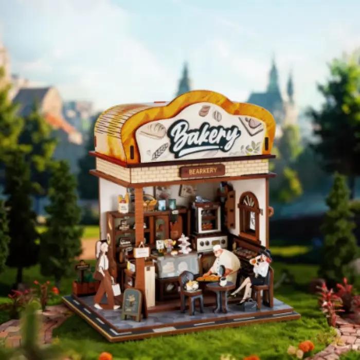 Maison en bois à construire soi-même, modèle de puzzle, coin lecture miniature, cabane pour la décoration de la maison, cadeau d'anniversaire pour les amateurs de livres