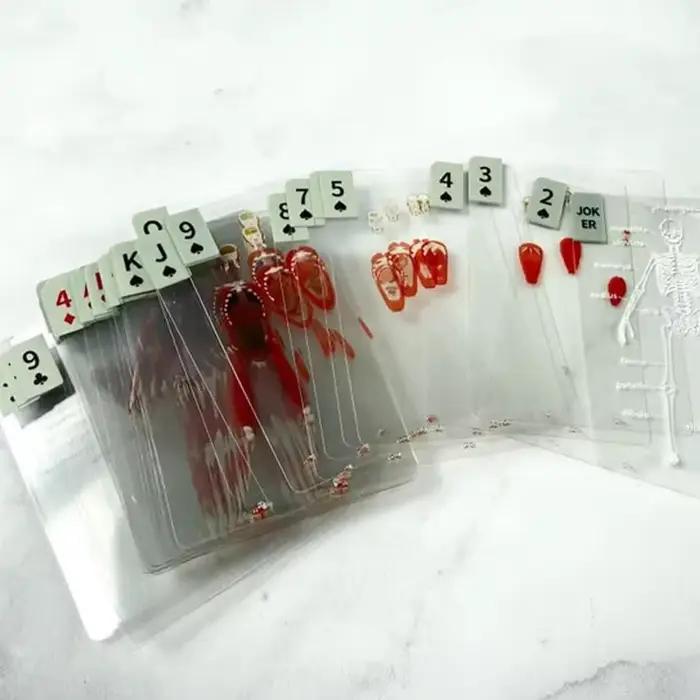 Cartes à jouer d'anatomie humaine, squelette complet, modèles de rayons X, le pont du corps, squelette, Mannequin, Kit de cartes à jouer éducatives