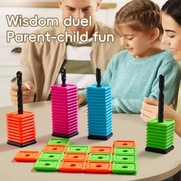 Nouveau 2026 – Jeu de société interactif portable cinq-en-un pour enfants et adultes – Jeu de stratégie coloré pour la famille et les fêtes