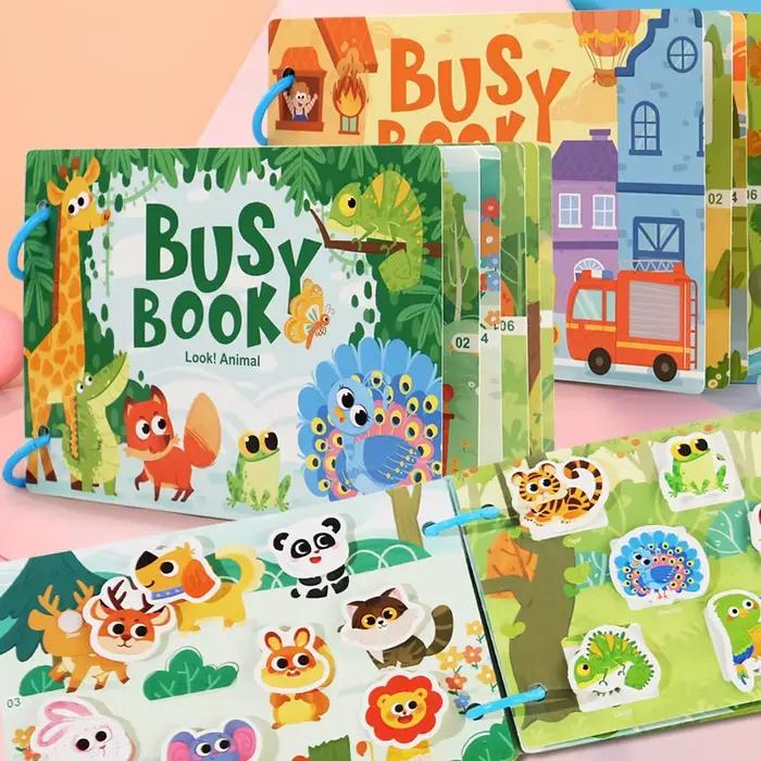 Livre d'activités interactif avec autocollants de dinosaures et jeux d'apprentissage pour enfants de 3 à 6 ans occasions spéciales et éducation amusante