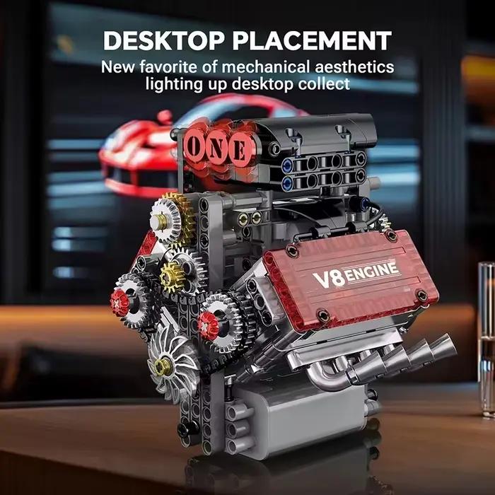 Kit de blocs de construction pour modèle de moteur V8
