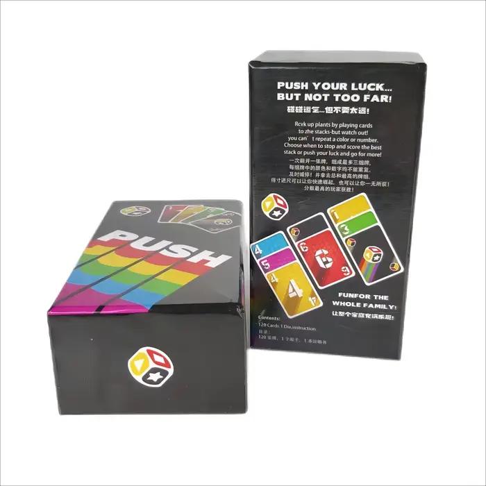 Jeu de cartes à pousser Jeu de société de stratégie pour adultes et adolescents - Jeu familial pour enfants